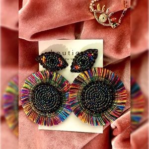 New multi color earrings